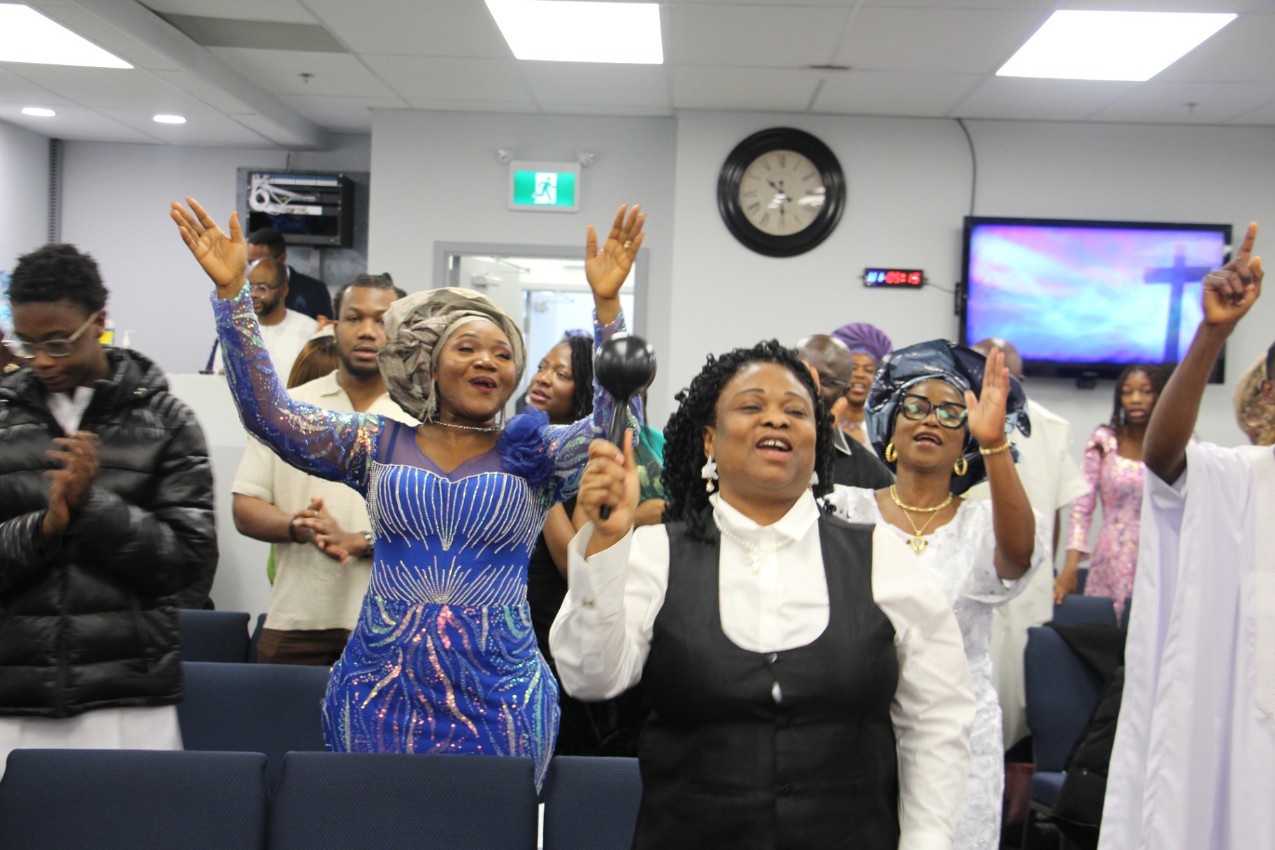 Open Heavens Chapel Edmonton congregation in worship